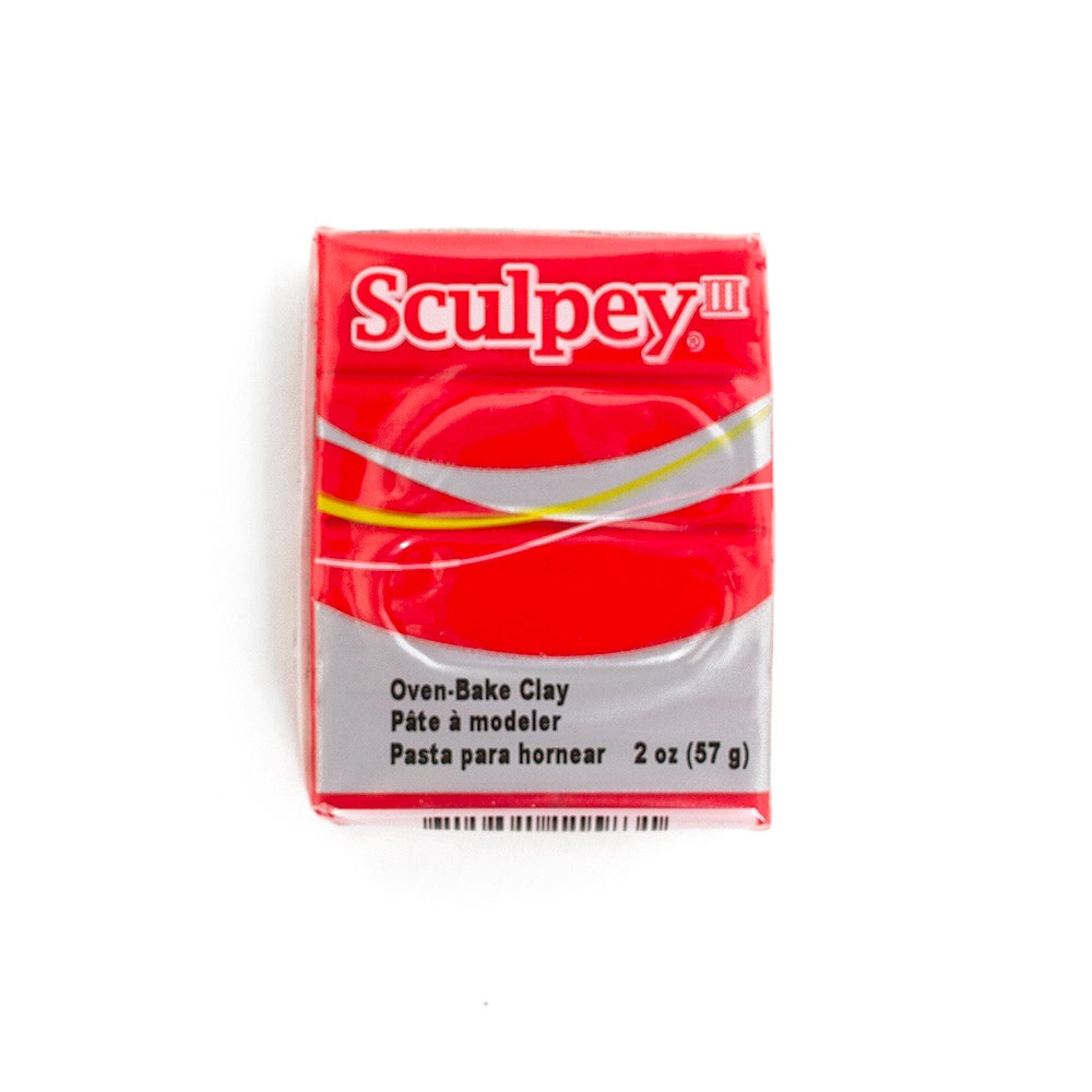 Polyform, Sculpey III, Oven Bake, Clay, 2oz, Red Hot